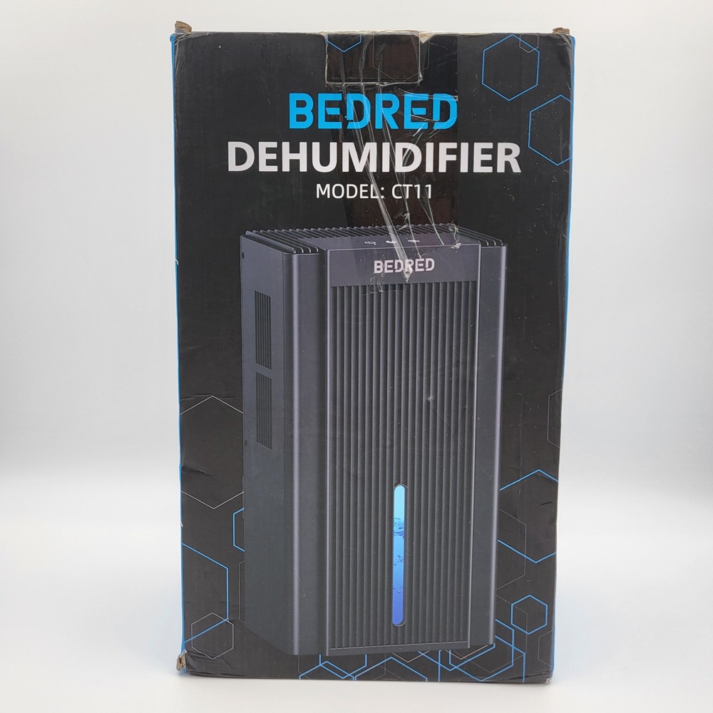 Bedred CT11 Dehumidifier 95oz Water Tank 7 Color LED Light Black Portable Quiet